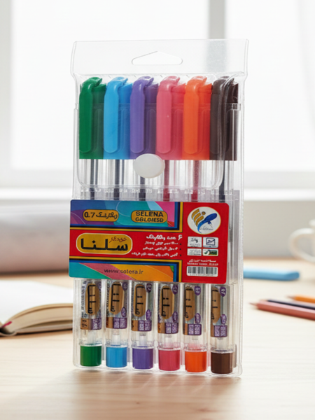 خودکار 6 رنگ سلنا