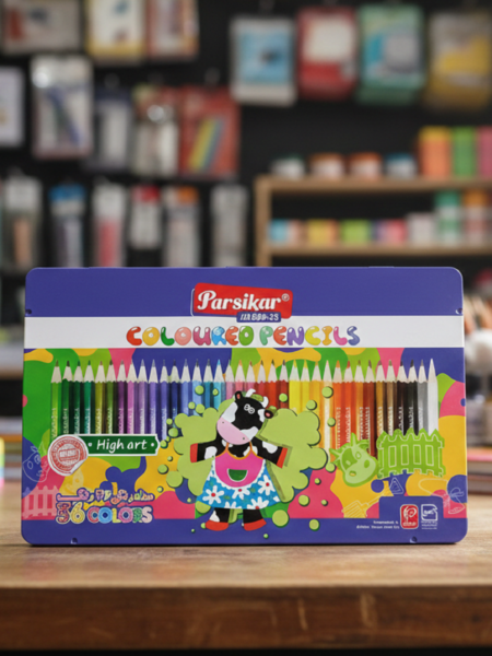 مداد رنگی 36 فلزی پارسیکار