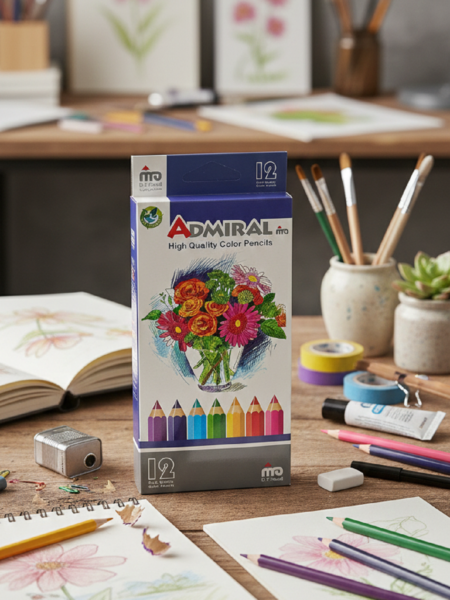 مداد رنگی 12 آدمیرال