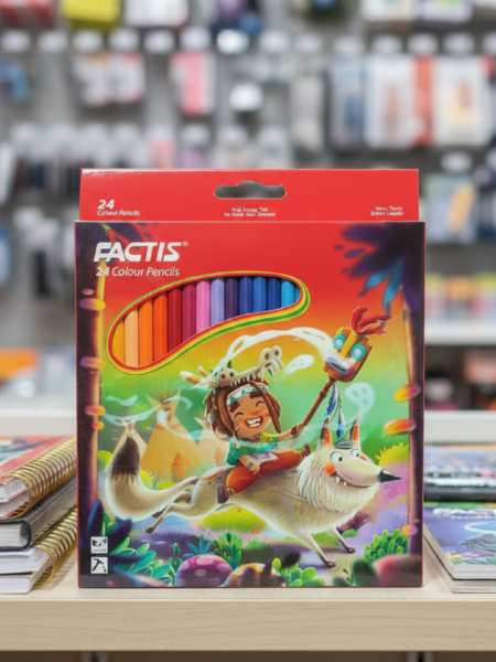 مداد رنگی 24 مقوایی فکتیس