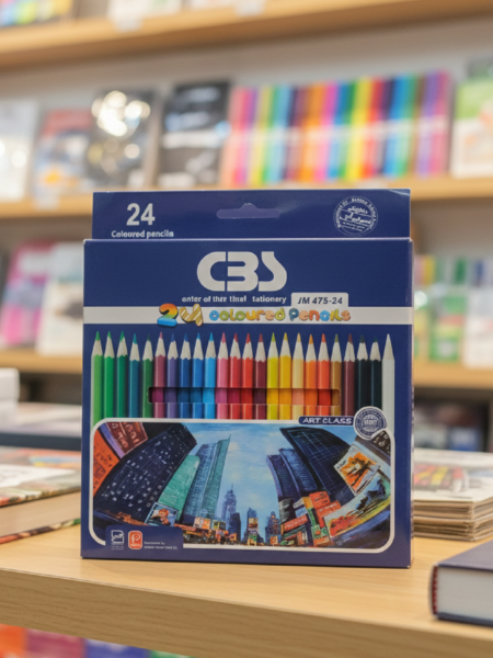 مداد رنگی 24 مقوایی CBS